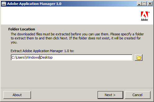 Adobe applications manager windows 10